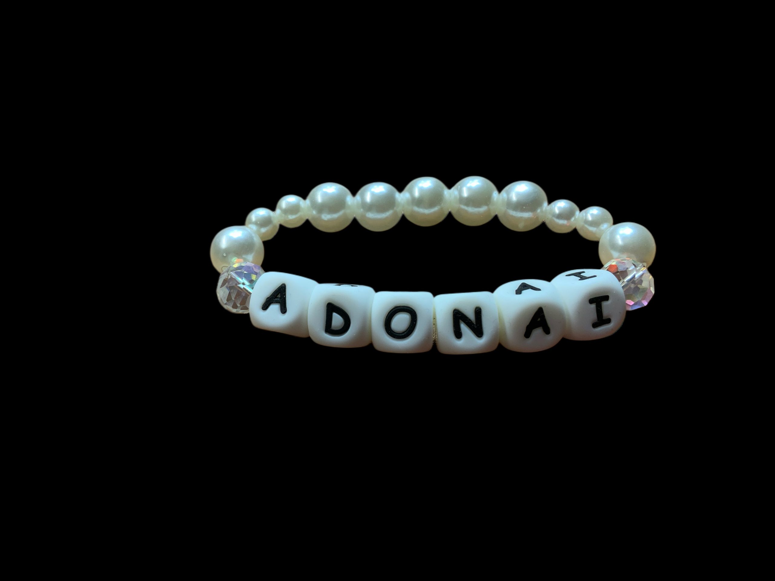 Handcrafted Bracelet (Adonai white)