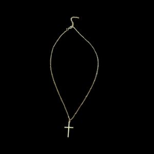 Gold necklace with cross Consencrated on to the Lord Jesus Christ