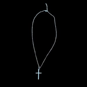 SIlver necklace with cross Consencrated unto the Lord Jesus Christ