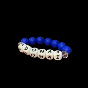 Handcrafted Bracelet "Adonai" Blue beads