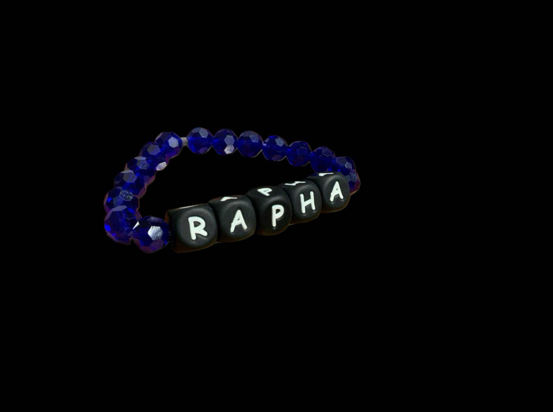 Handcrafted Bracelet "Rapha" In Deep Blue