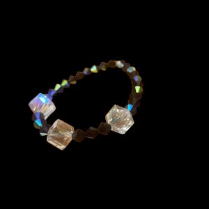 THE QUANTUM COLLECTION: Handcrafted Bracelets “El Roi”  The God Who Sees ..Everything! Ft. Aurora Borealis Cubes