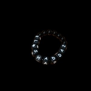 Handcrafted Bracelet "El Shaddai" w/ star in Black