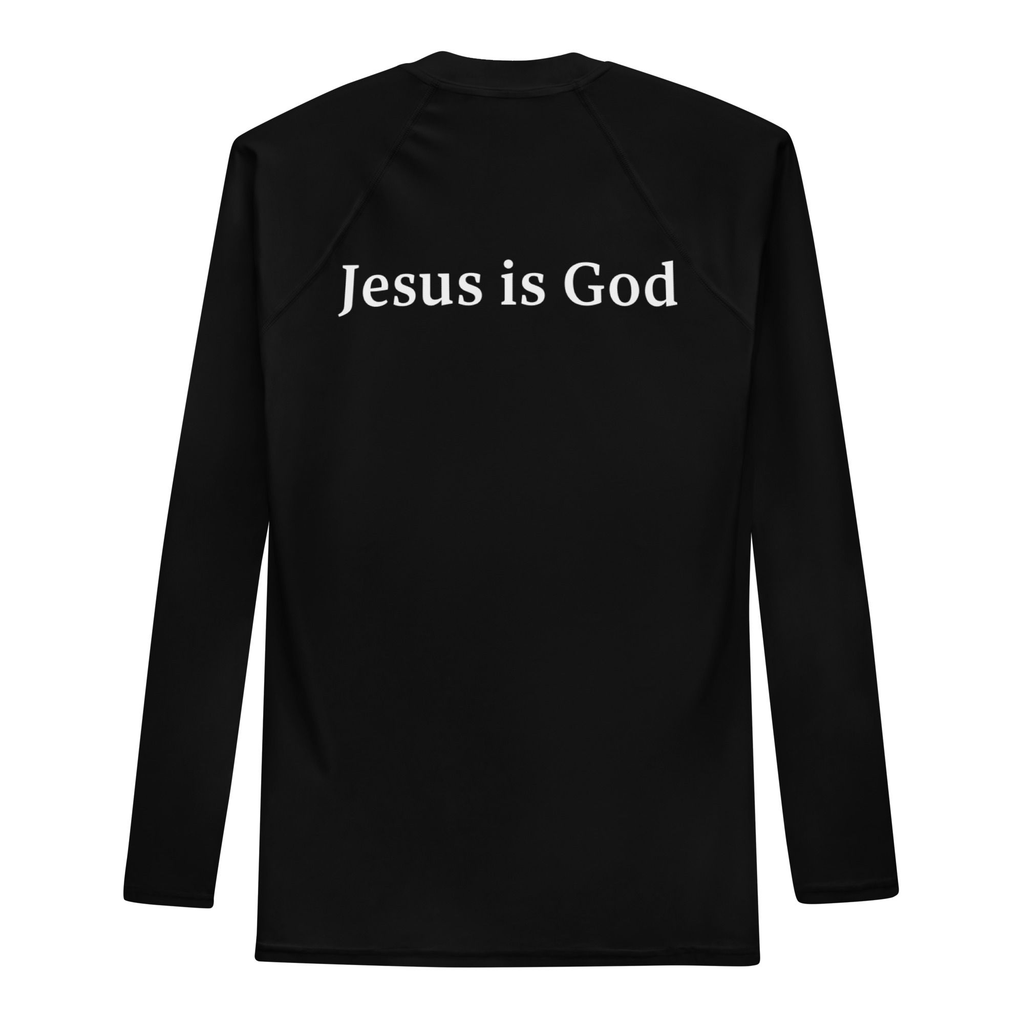 (E) Men's Rash Guard "John 1:1 Jesus is God" - Image 2