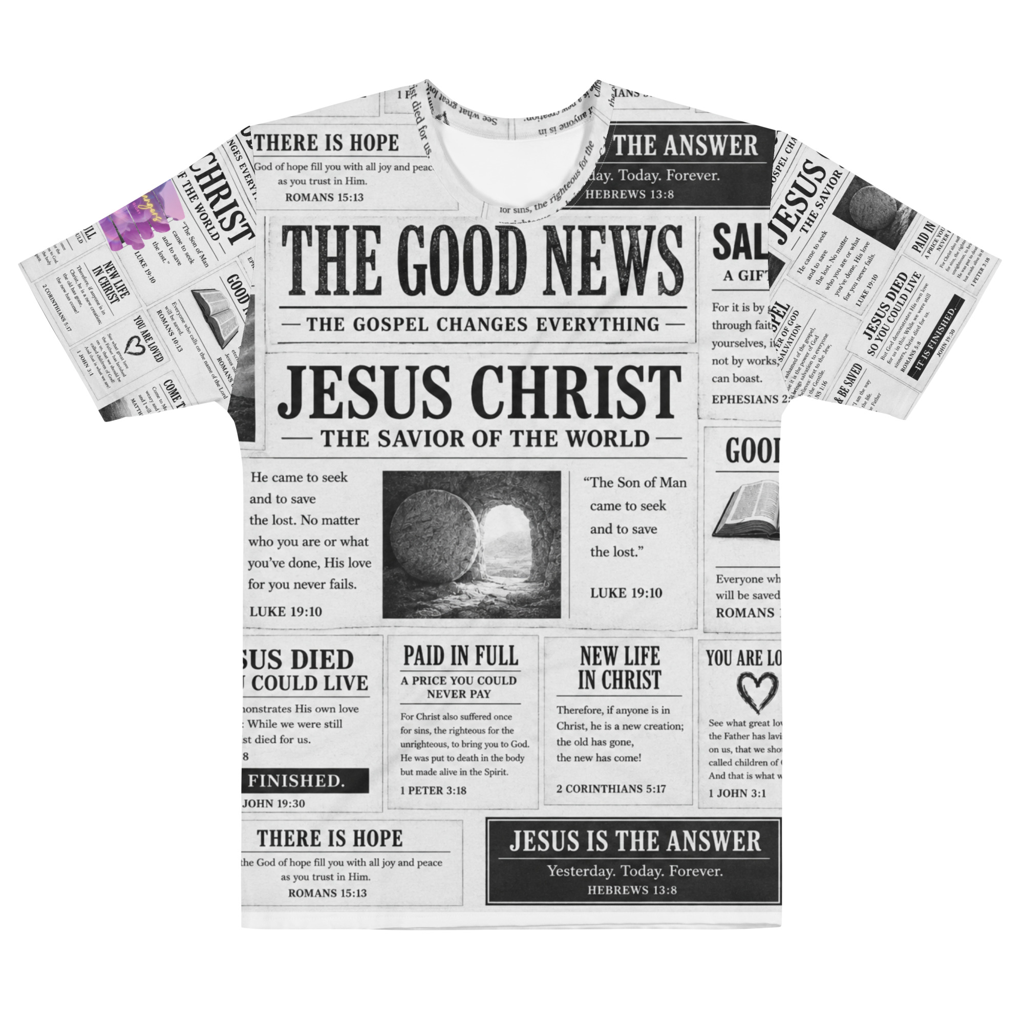 (A) Men’s cotton crew neck t-shirt