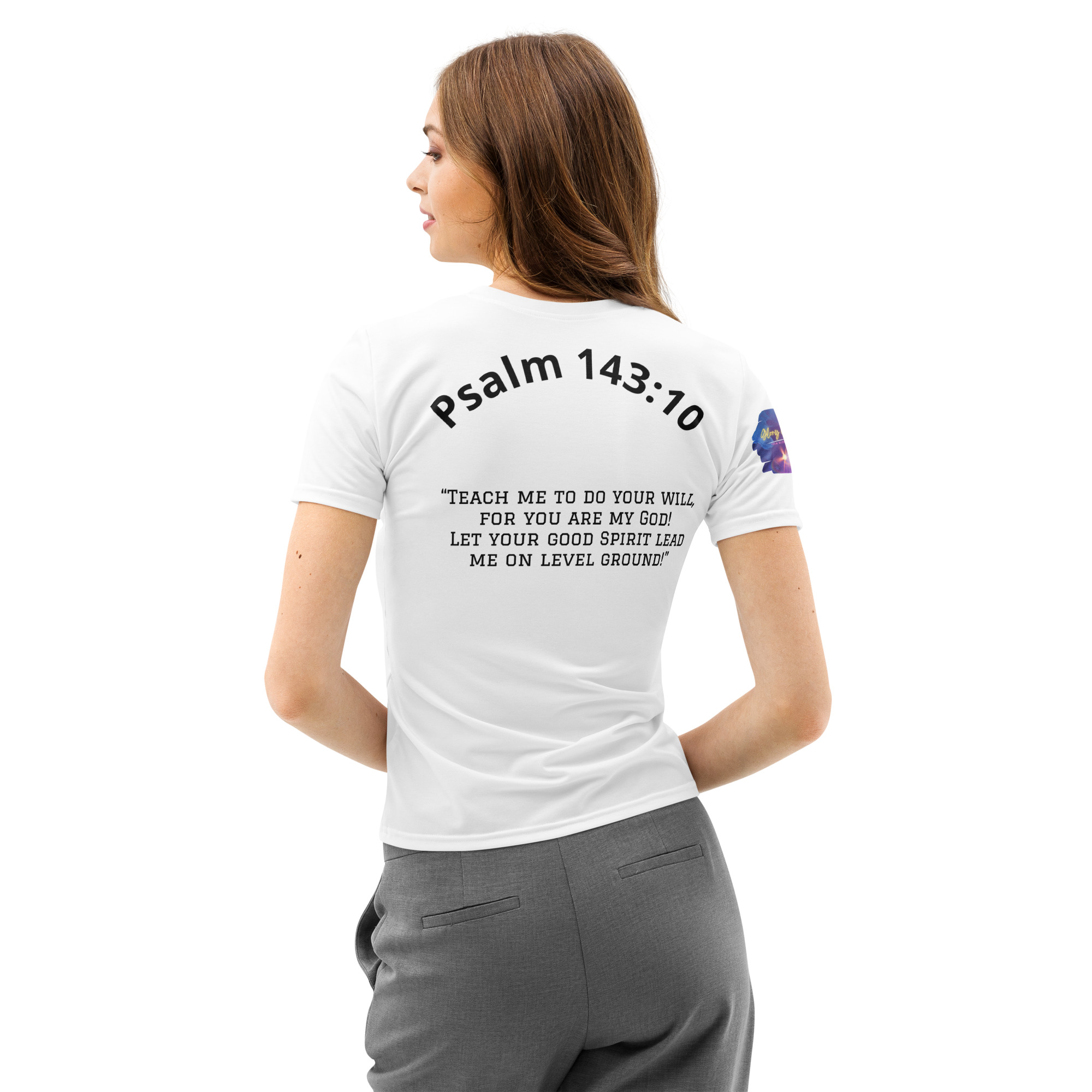 (B) Women’s cotton crew neck t-shirt - Image 4