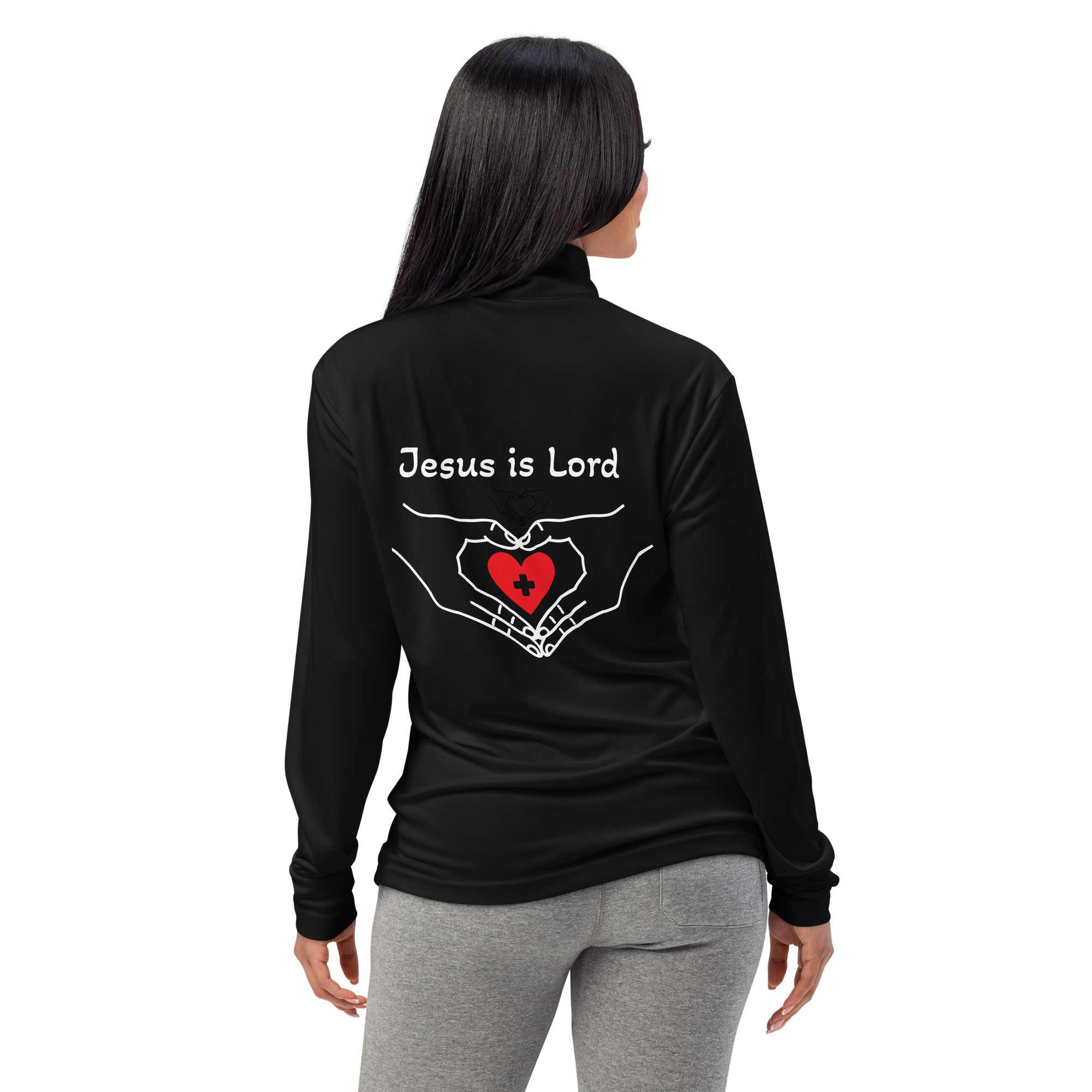 (H) Lightweight quarter-zip pullover - Image 4